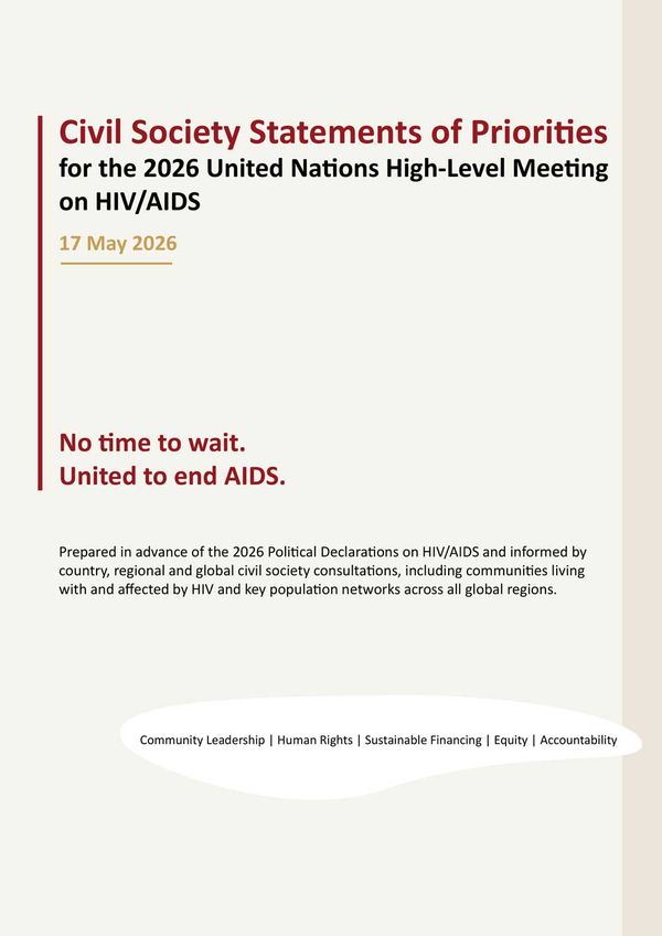 Civil Society Outlines Priorities for 2026 UN HIV/AIDS Meeting