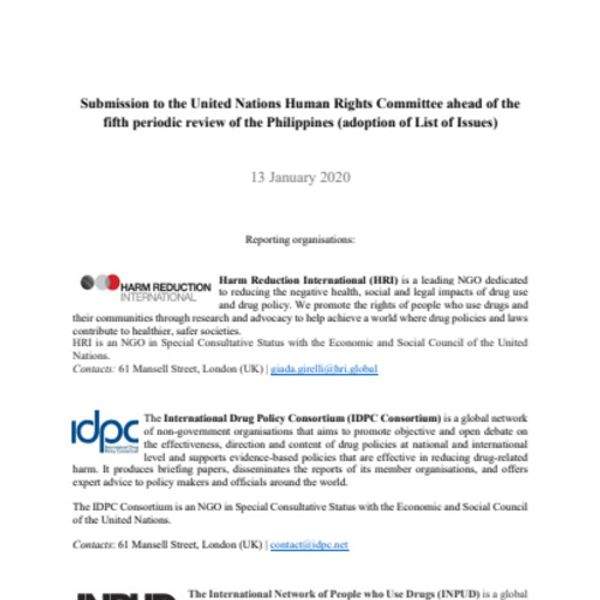 Submission to the United Nations Human Rights Committee ahead of the ...