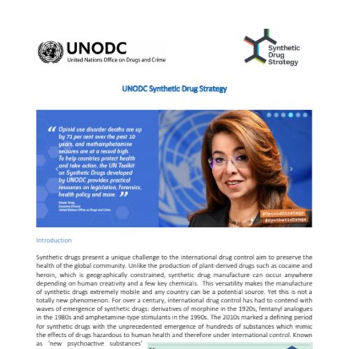 UNODC Synthetic Drug Strategy - International Drug Policy Consortium (IDPC)