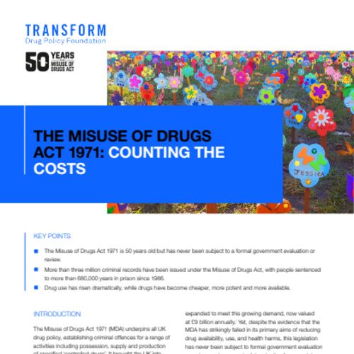 Britain's Misuse Of Drugs Act 1971: Counting The Costs - International ...