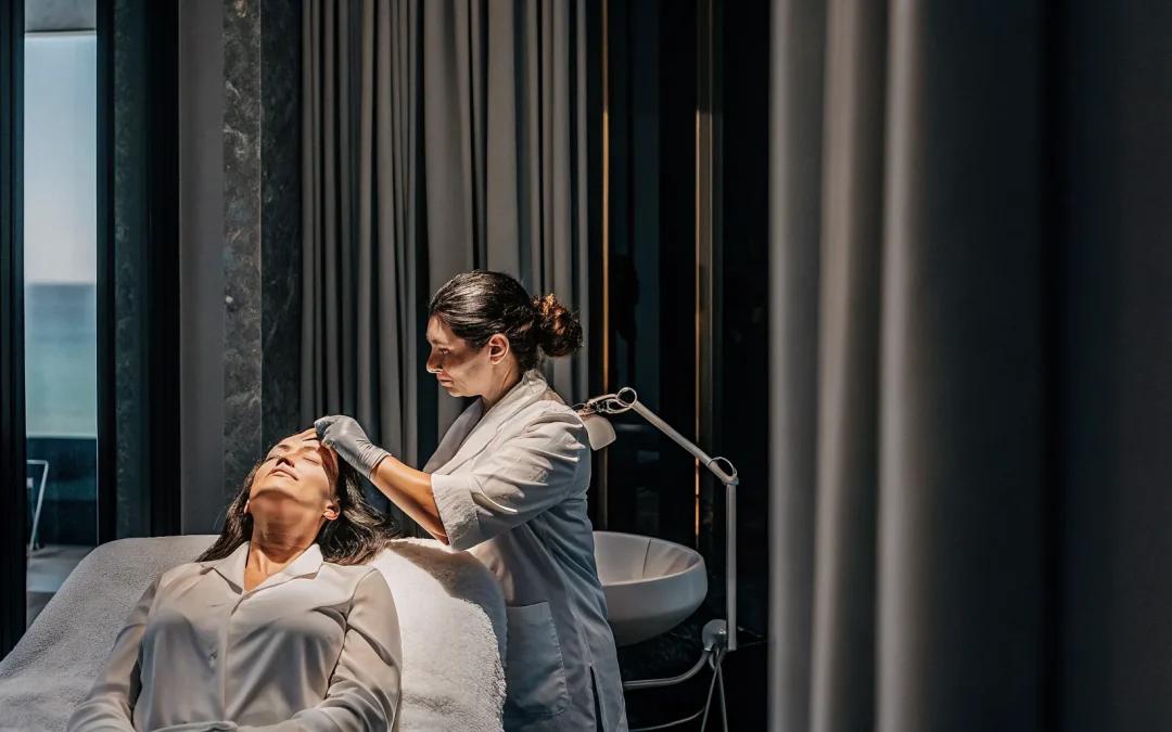 A treatment in progress at RENU Medical Aesthetics
