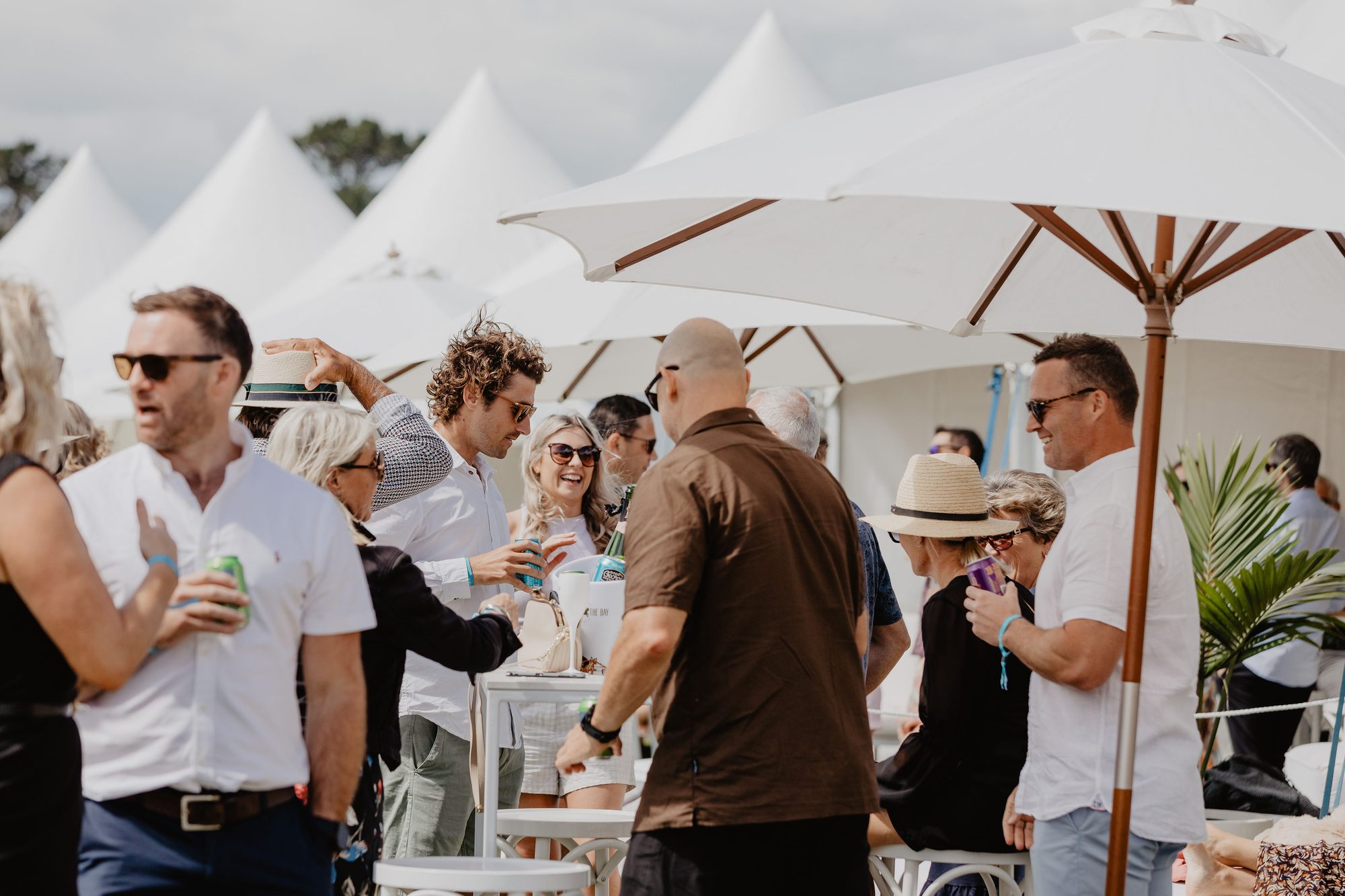 Patrons Enjoy Polo in the Bay