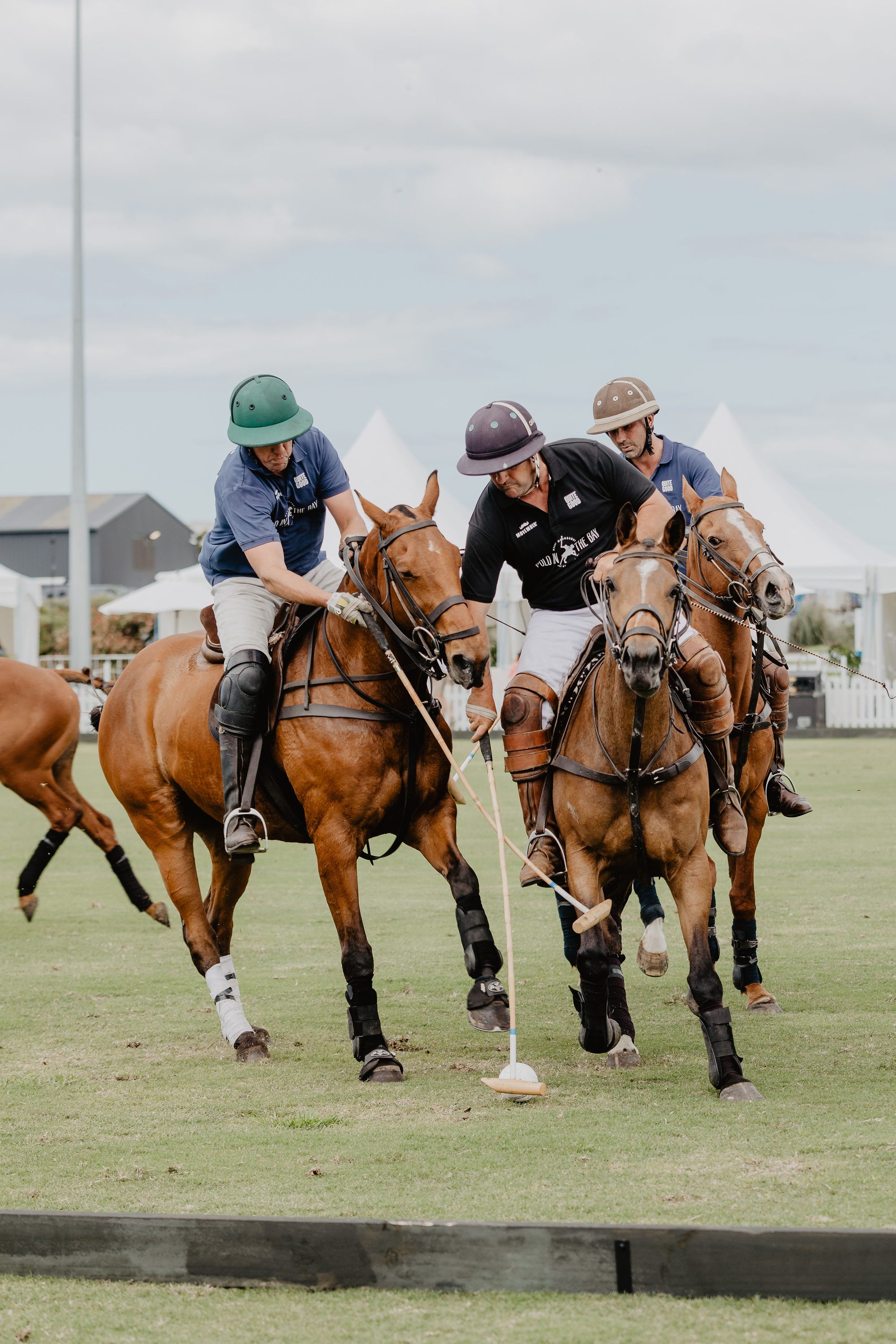 Horses and Jokeys Tussle