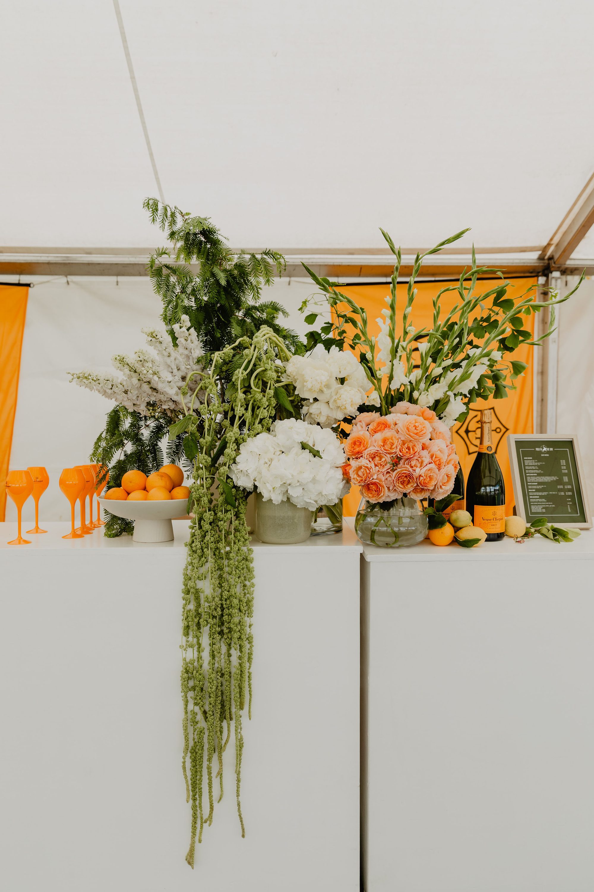 Veuve Cliquot Display at Polo in the Bay