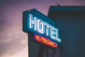 Hotels trade shows sign