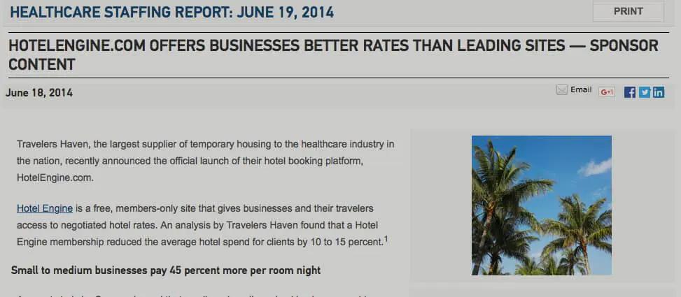 HotelEngine.com Offers Businesses Better Rates Than Leading Sites