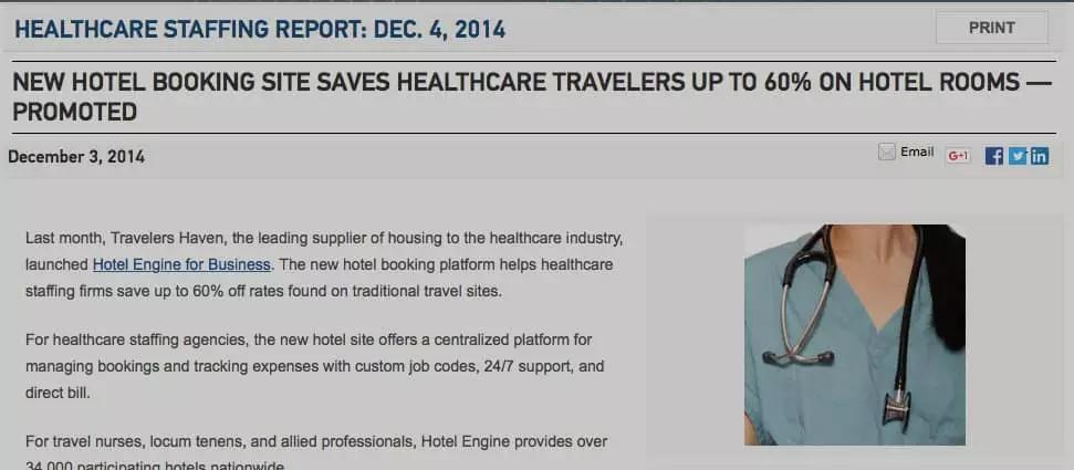 New Hotel Booking Site Saves Healthcare Travelers Up to 60% on Hotel Rooms