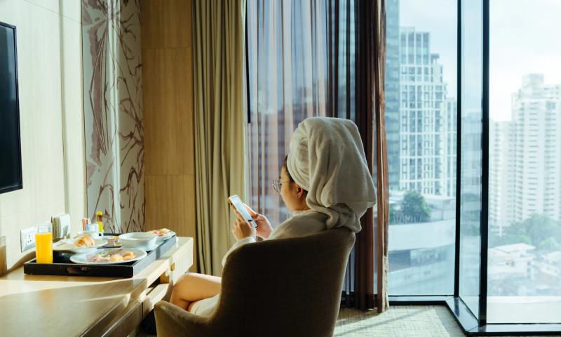 What should we look for besides price while booking room blocks?