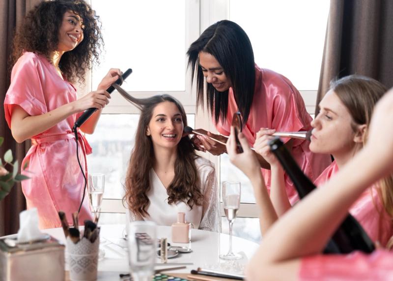 Does booking a room block guarantee early check-ins for hair and makeup schedules?