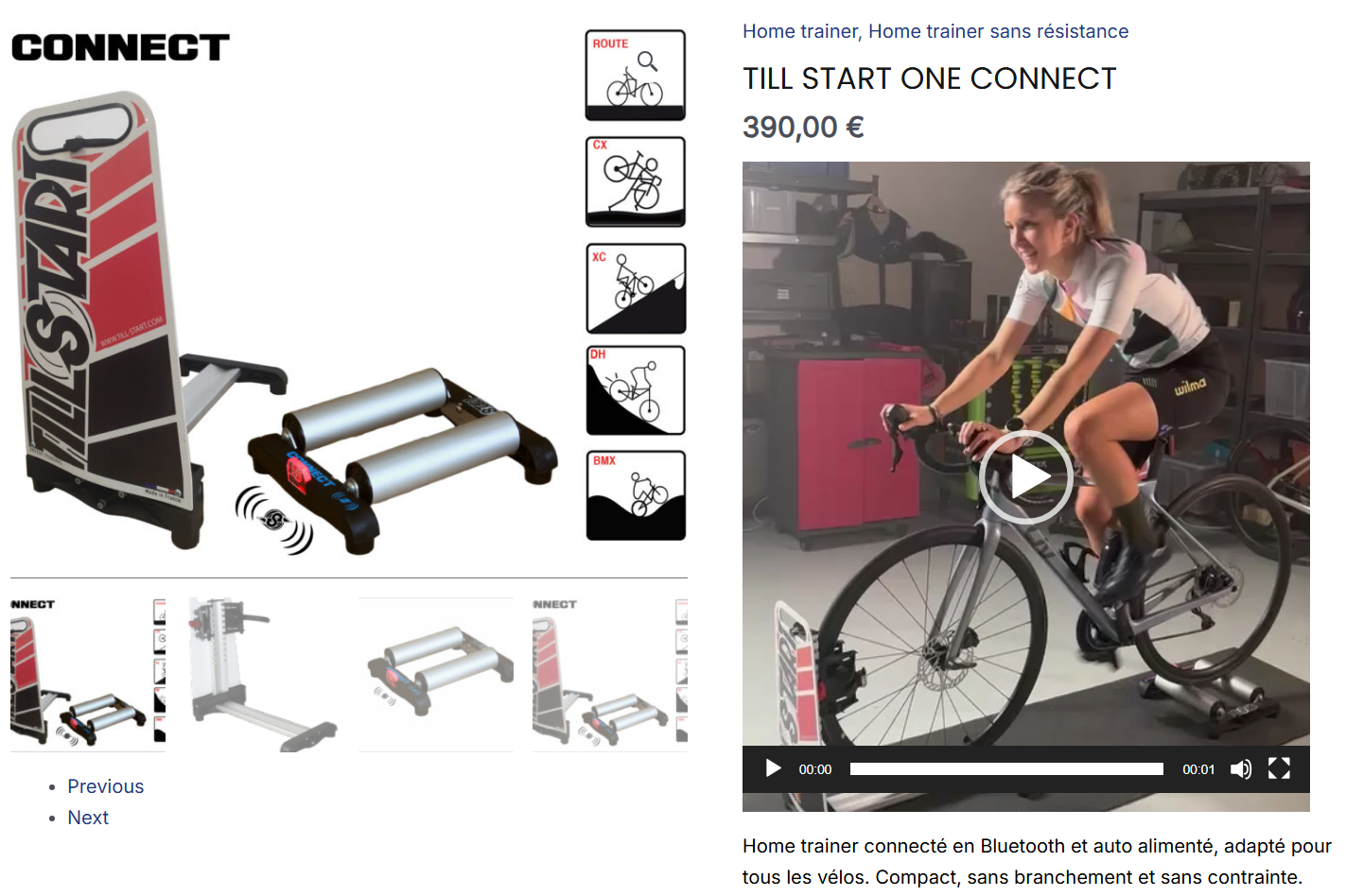 Home trainer Till Start One Connect