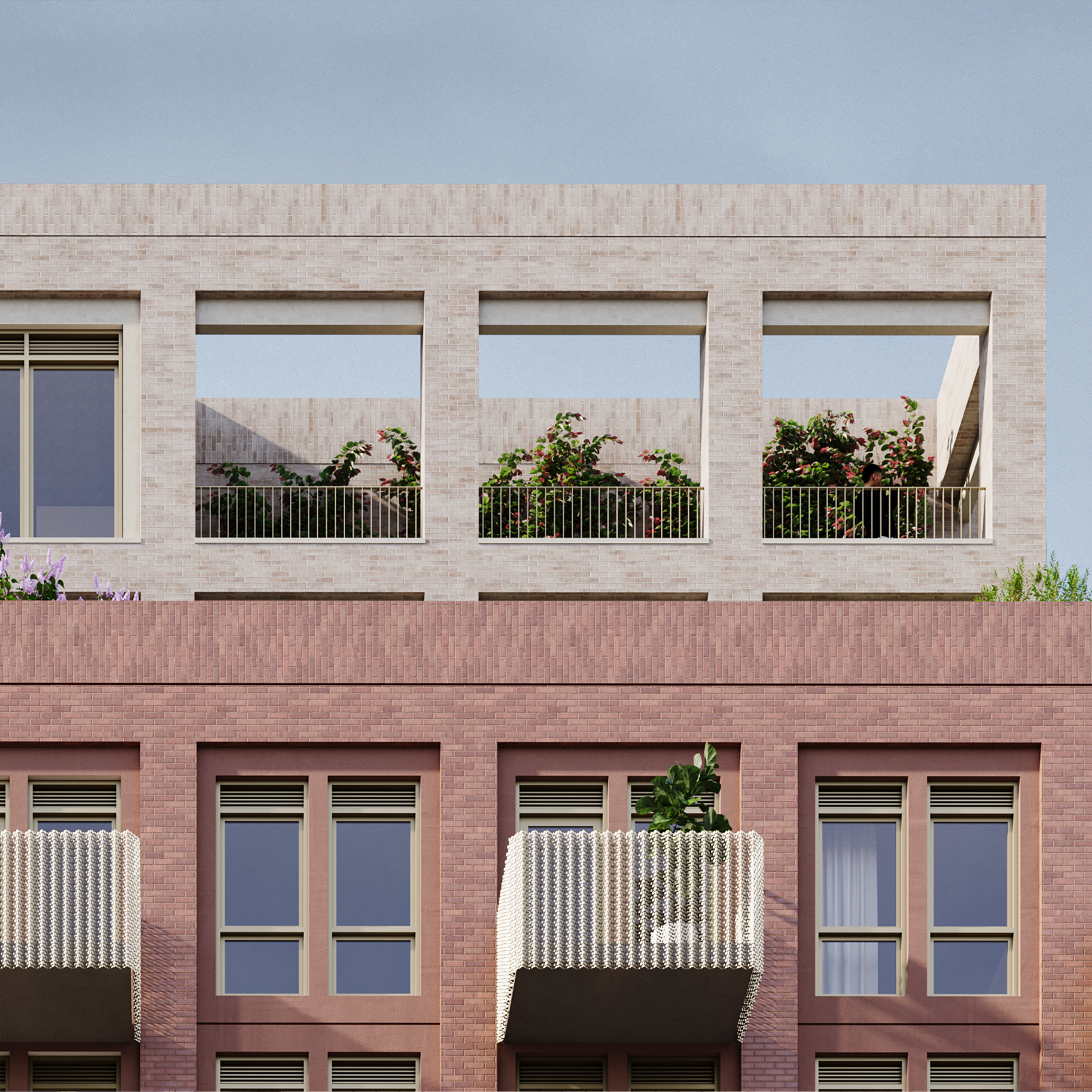 Exterior rendering crop