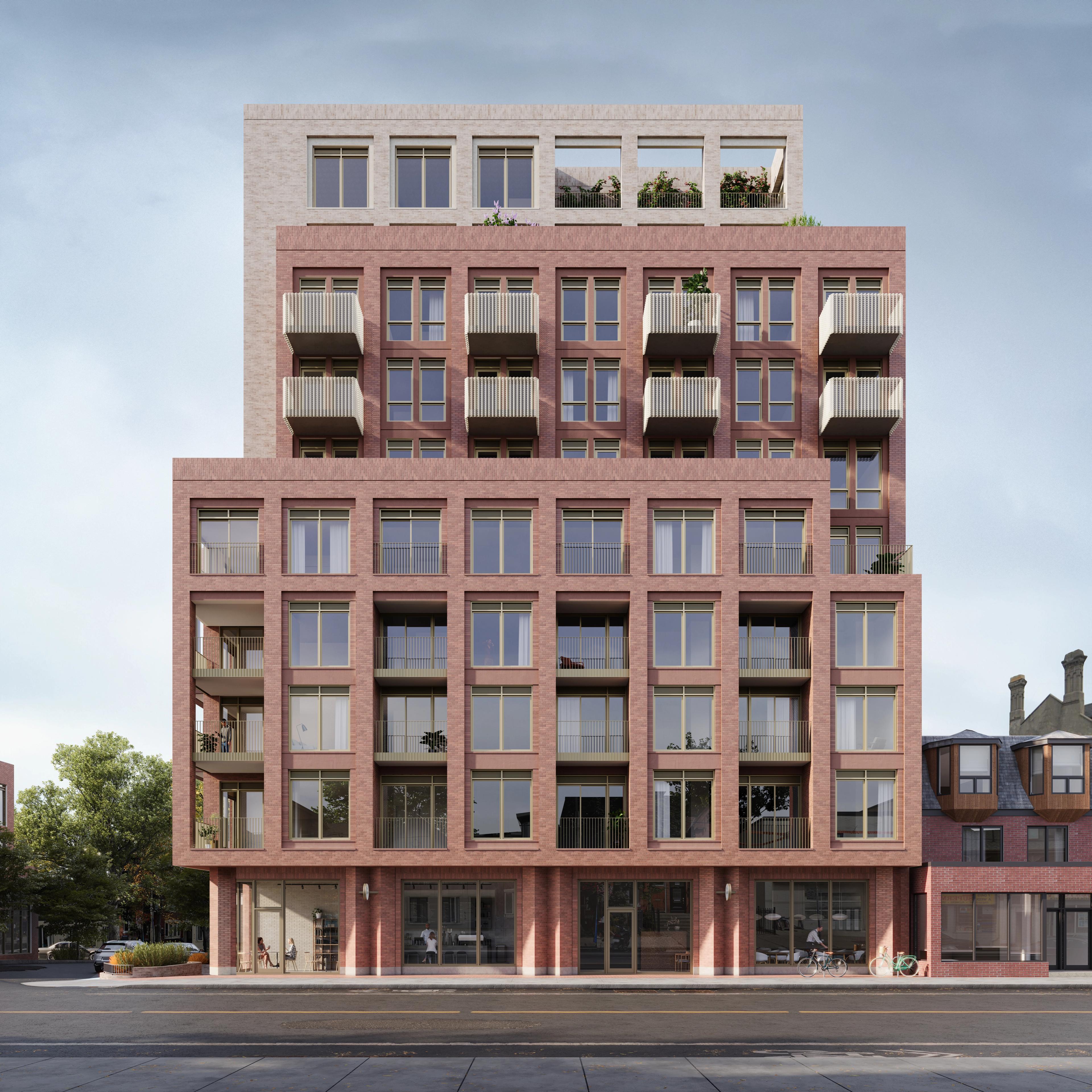 Exterior Rendering of North Facade