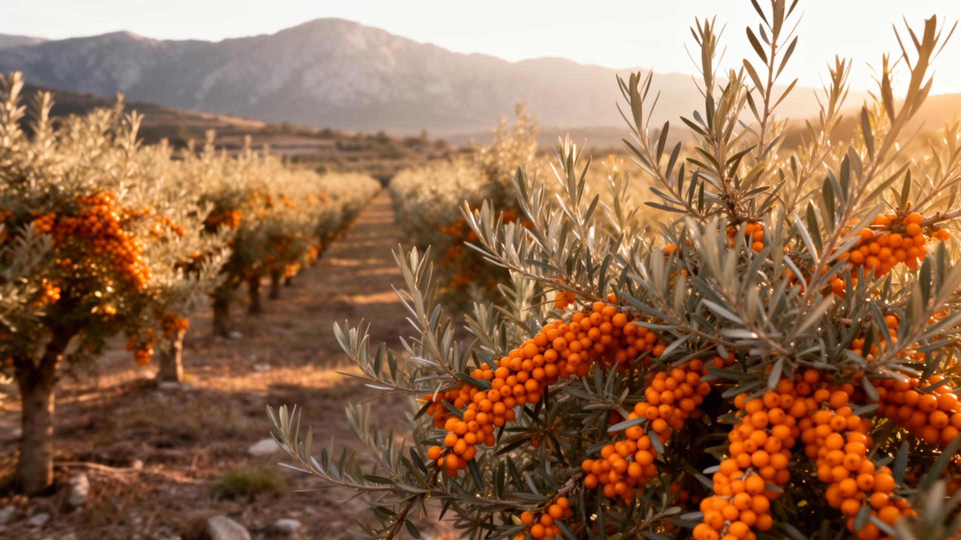 Sea buckthorn orchard