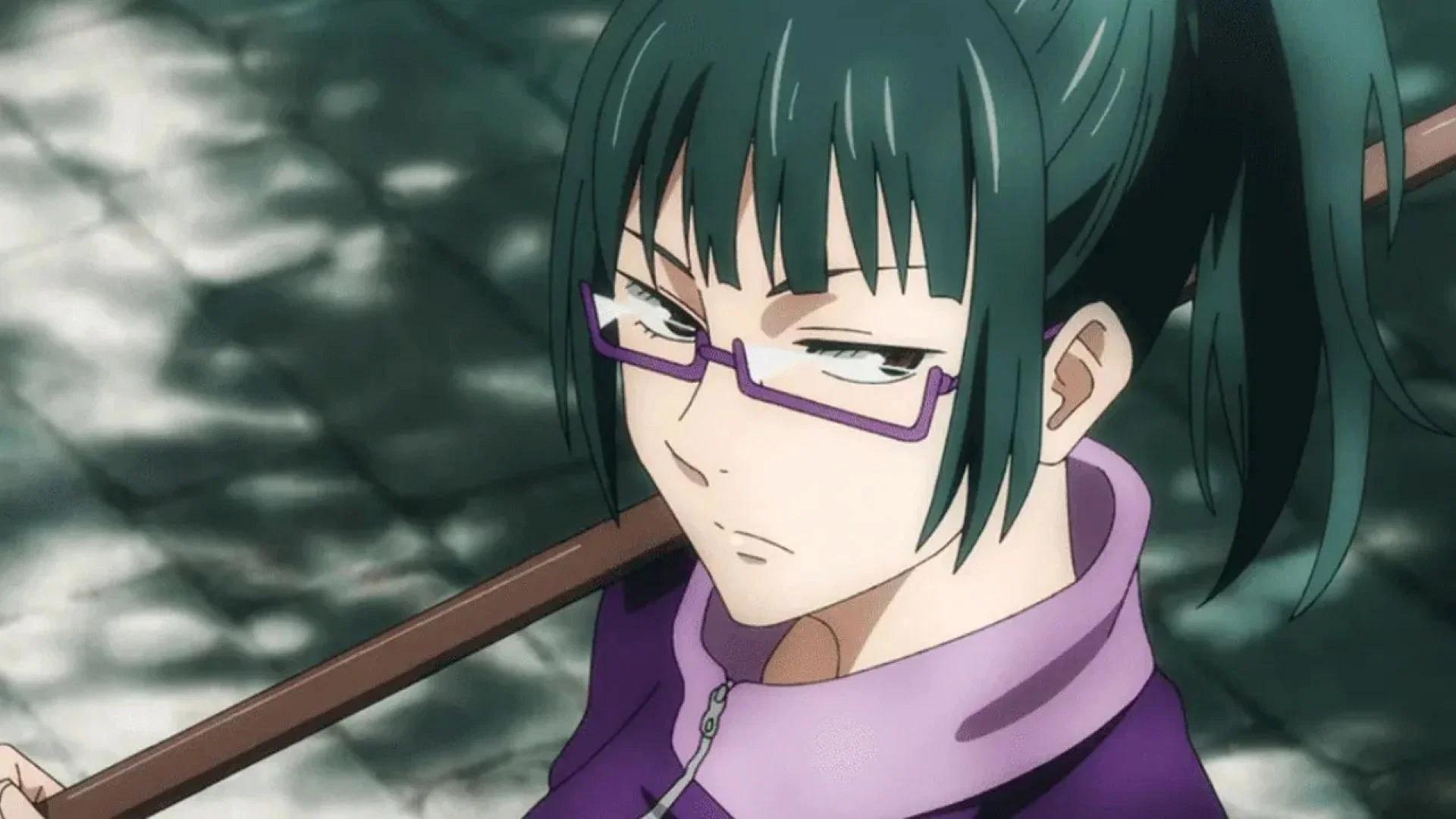 A photo of Maki Zenin, one of the main Jujutsu Kaisen characters.