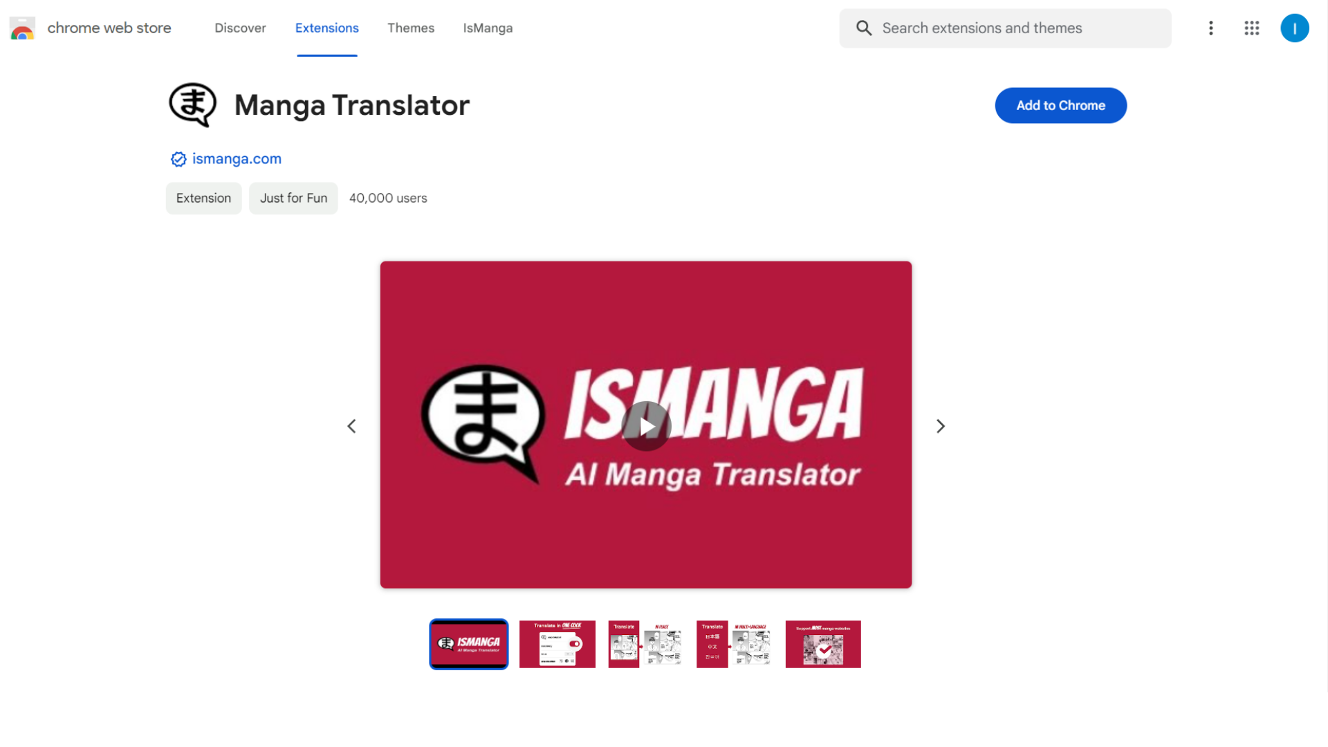 AI Manga Translation Chrome Extension - Simplify your manga reading experience with this ismanga tool