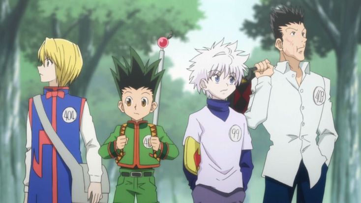 Gon and his friends embark on thrilling adventures in the anime series Hunter x Hunter.