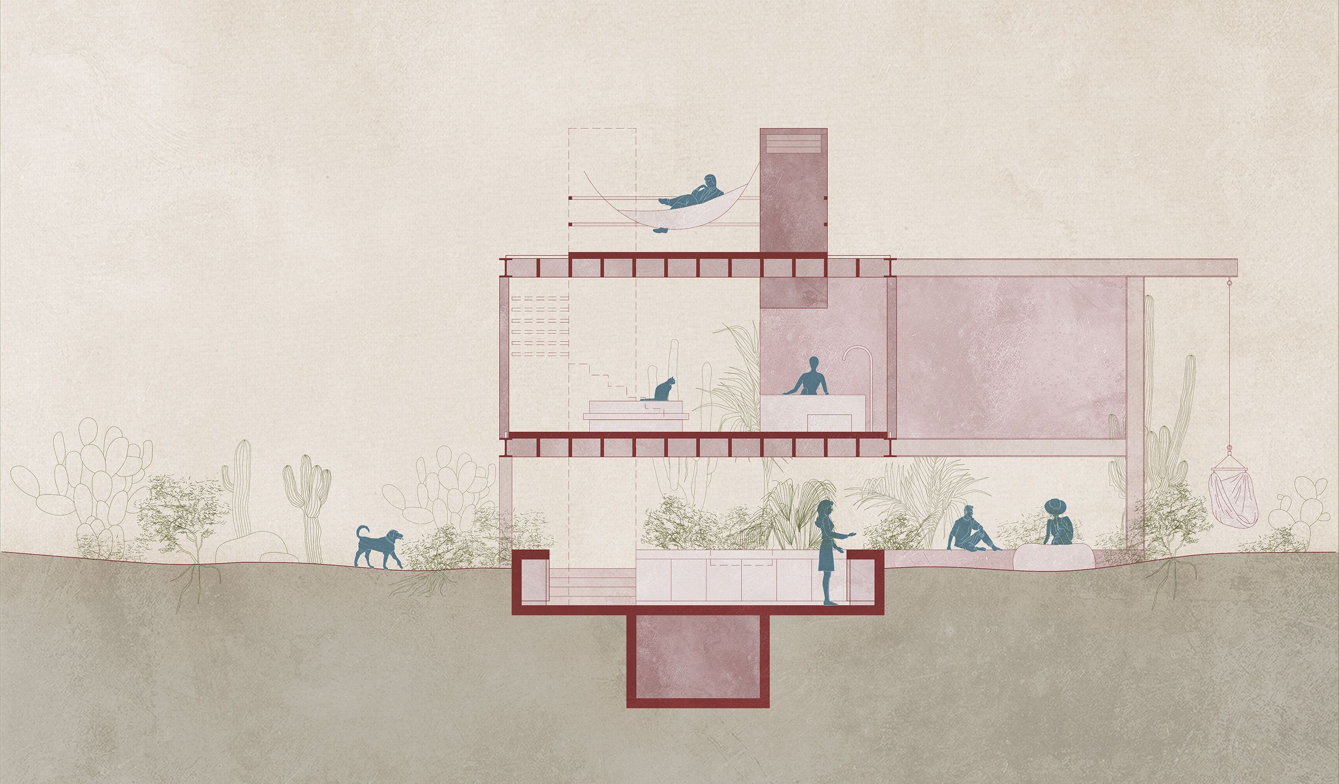 Baja Pavilions_B_Section