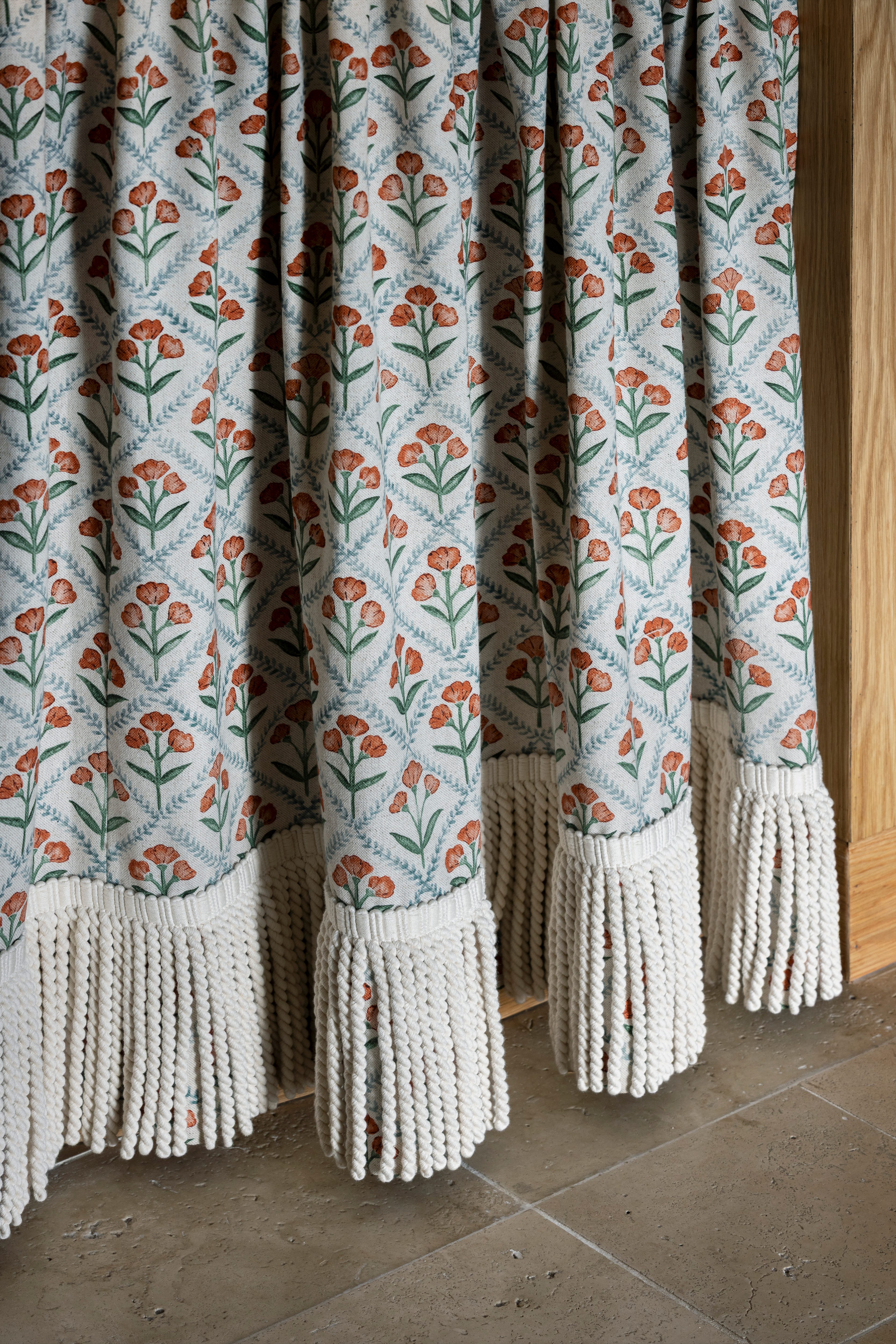Curtain counter detail with tassels
