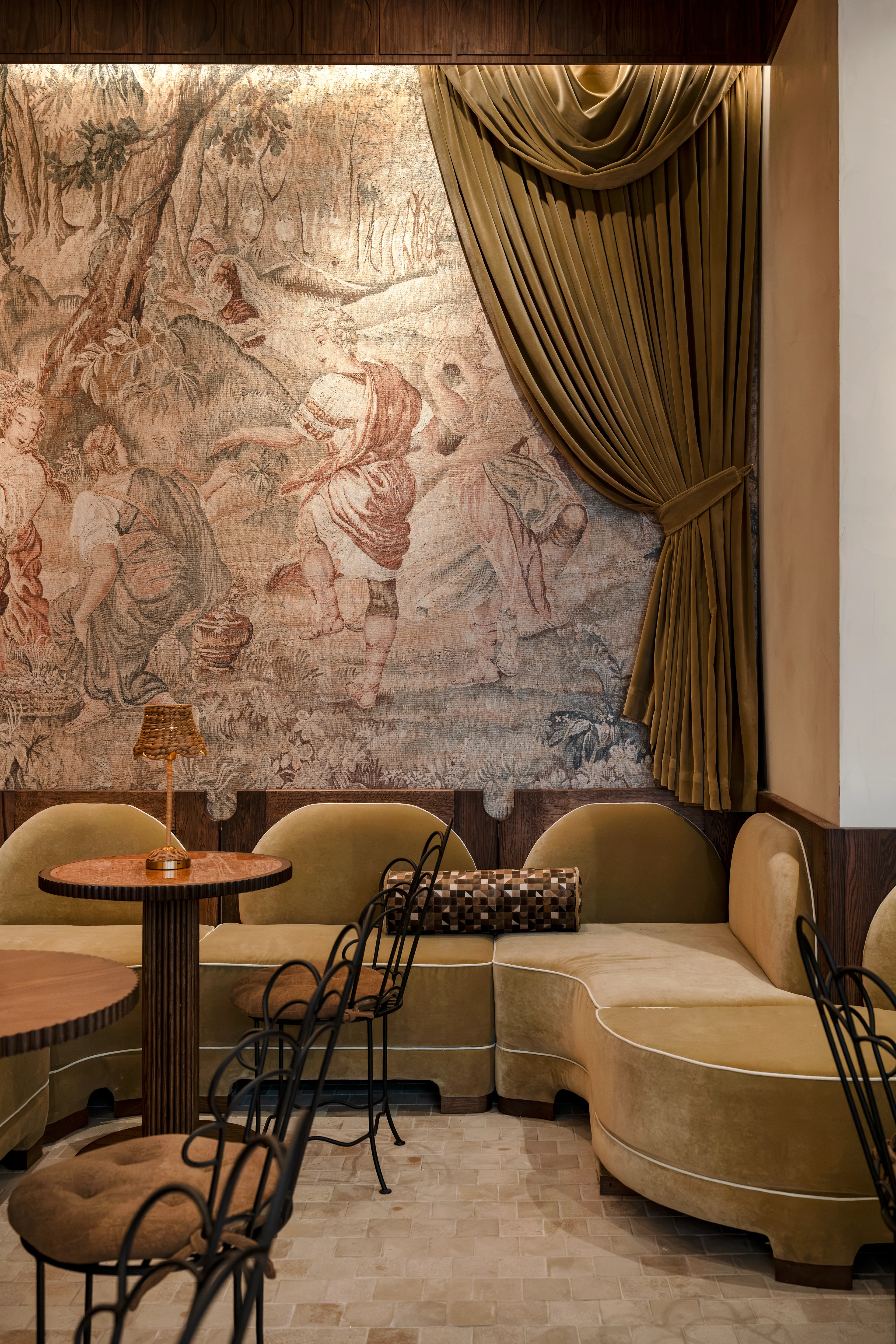 Interior seating area