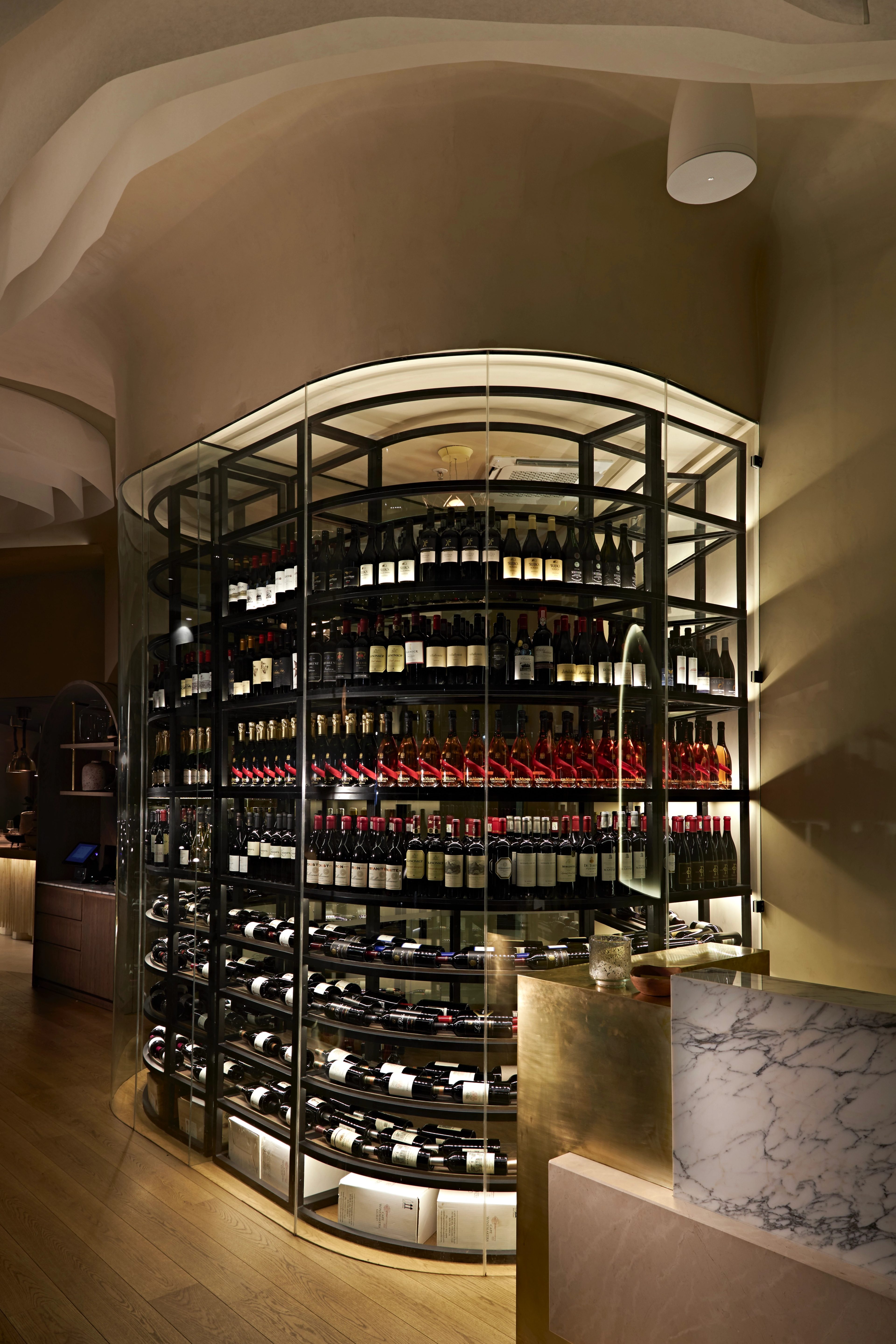 Curved Wine cellar