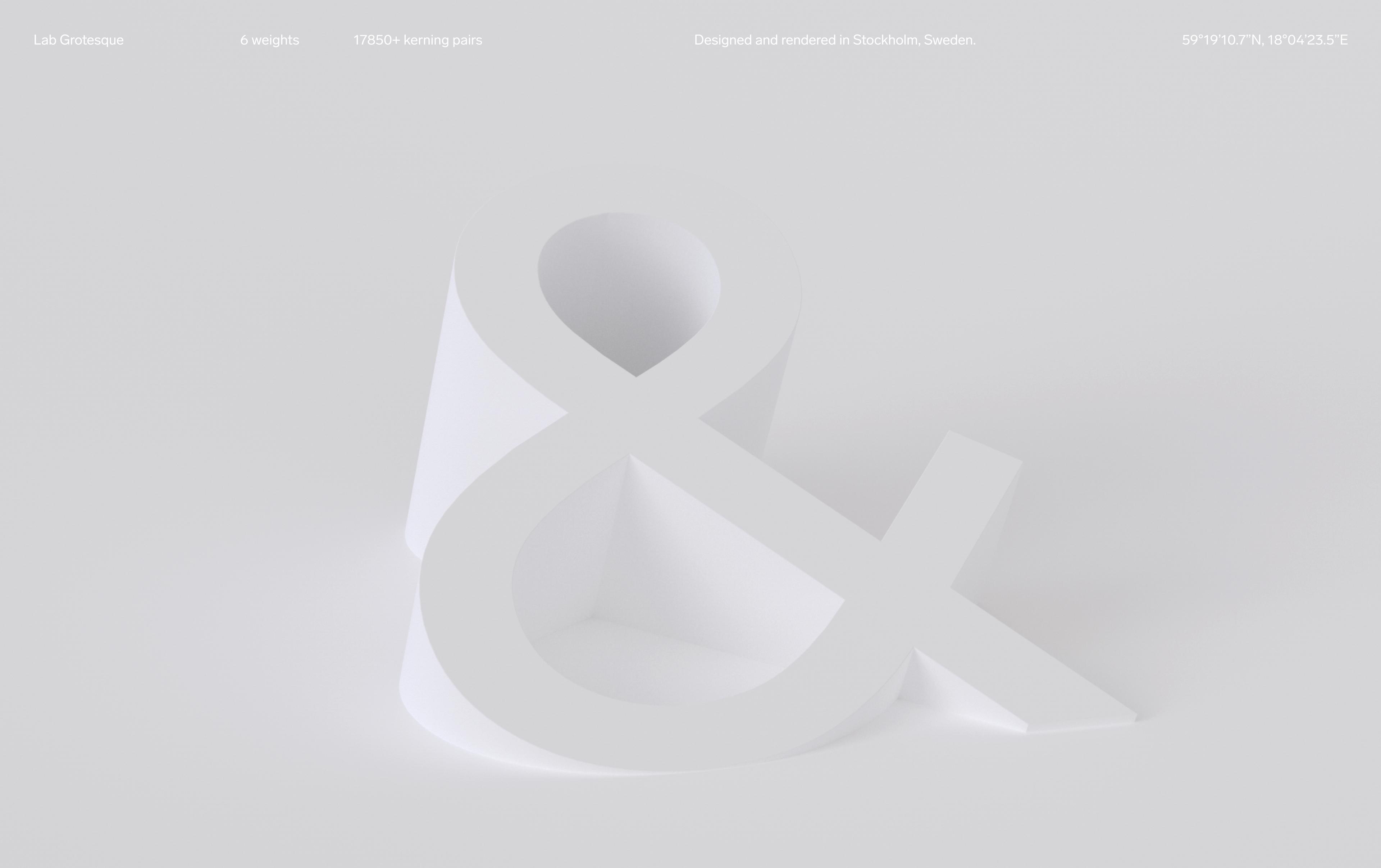 Lab Grotesque Lab Grotesque – Stockholm Design Lab