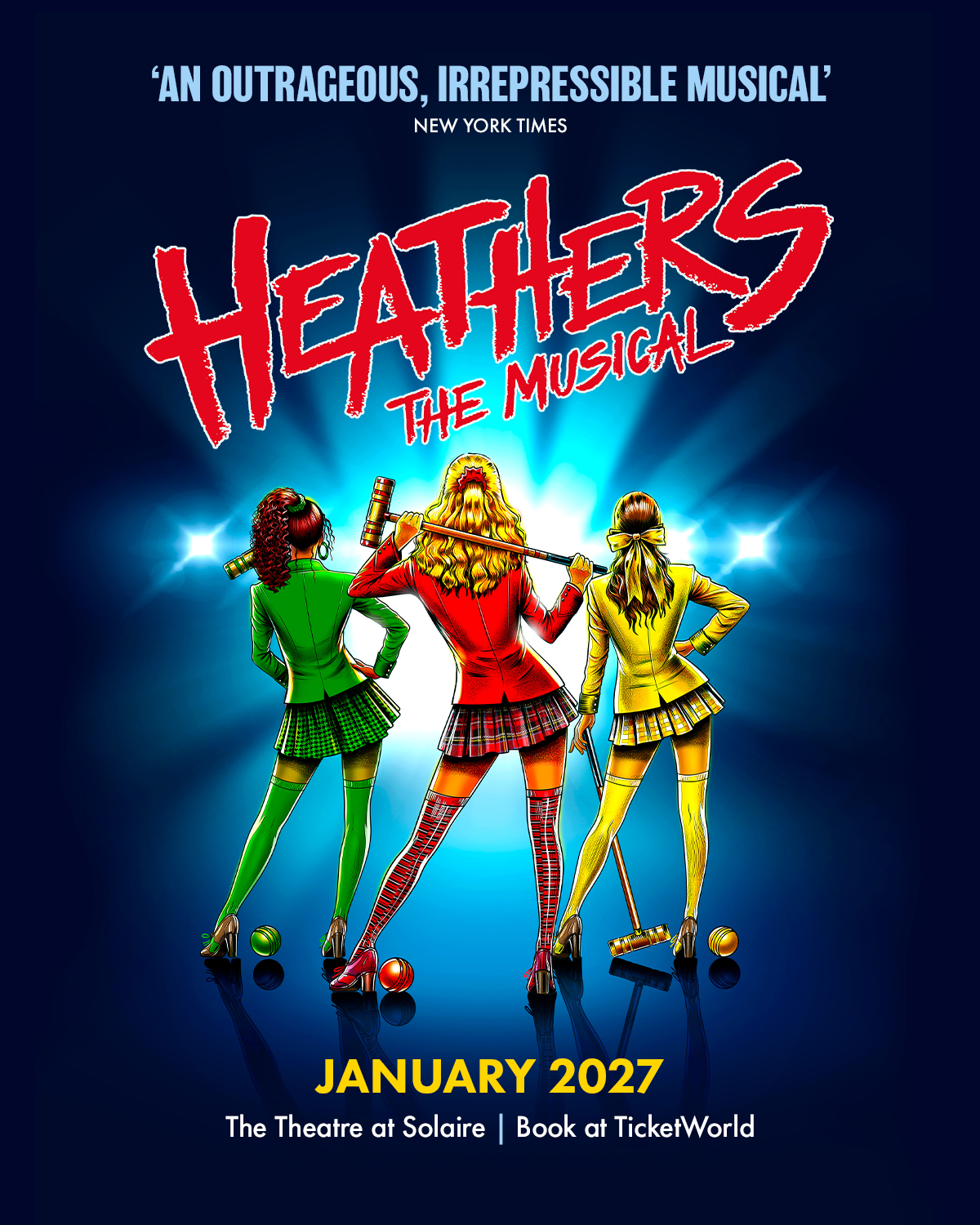 Heathers The Musical logo and key art