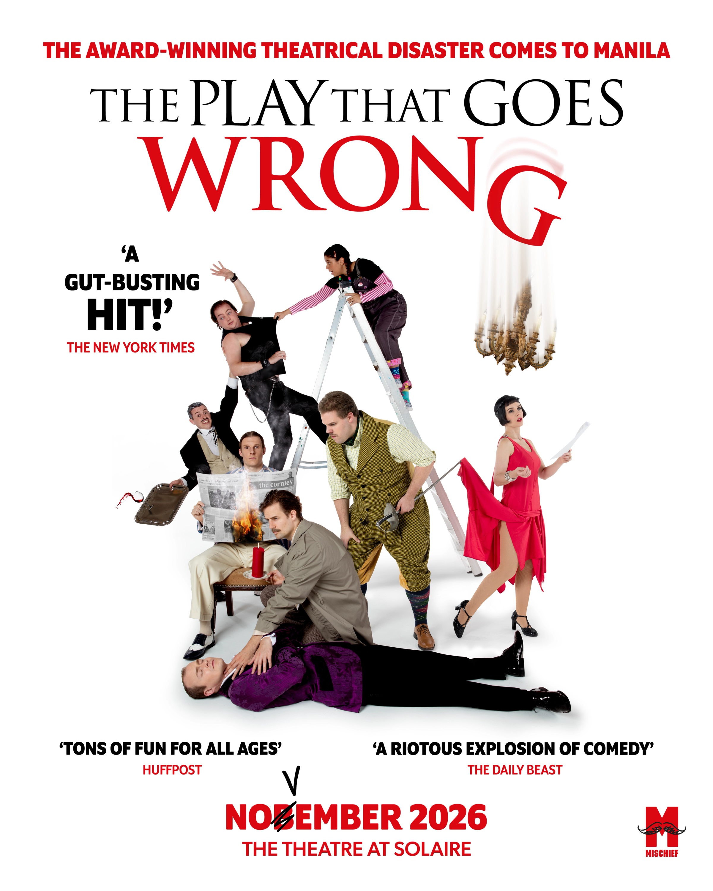 The Play The Goes Wrong Logo and Key Art