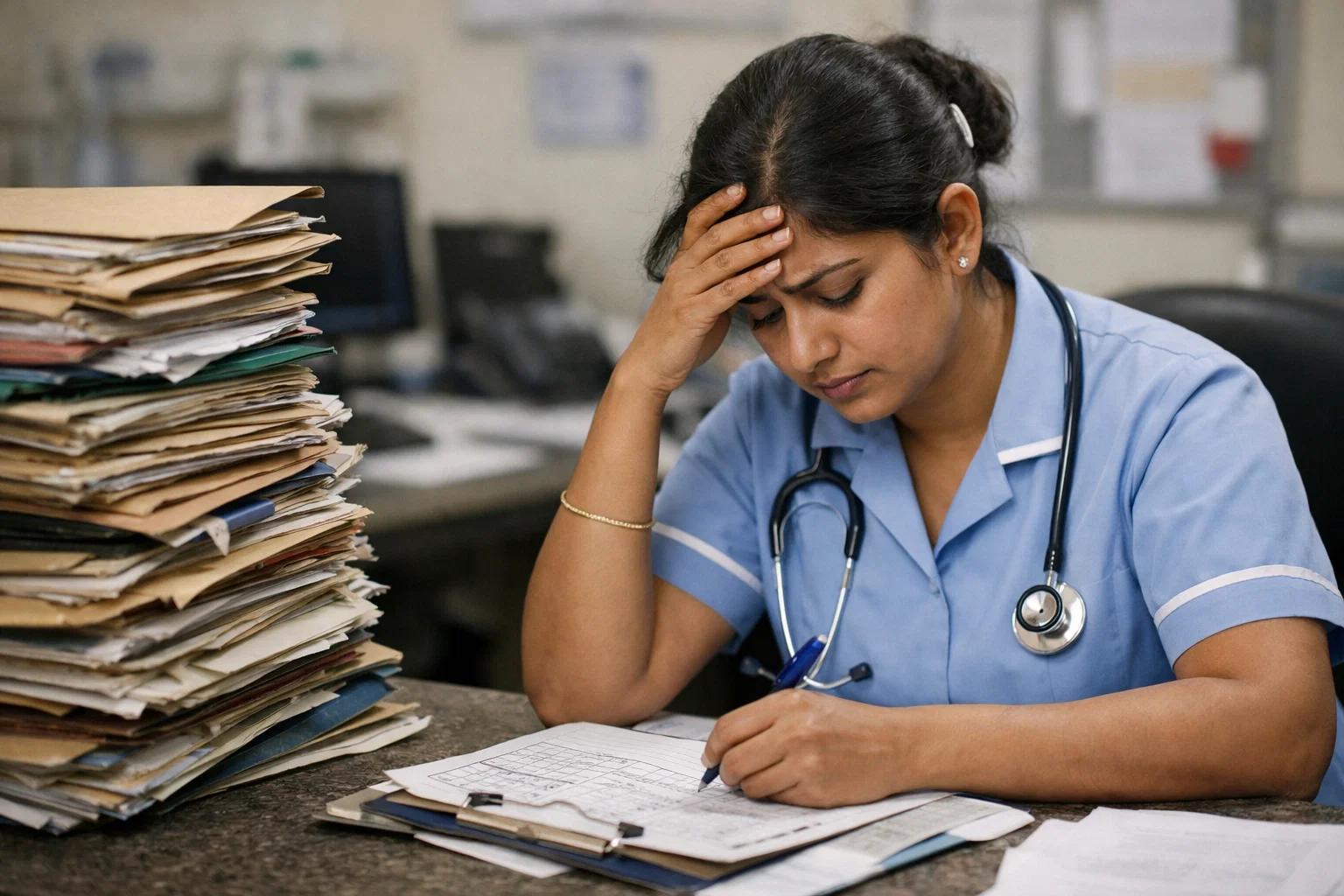A Nurse facing difficulty on writing the reports manually