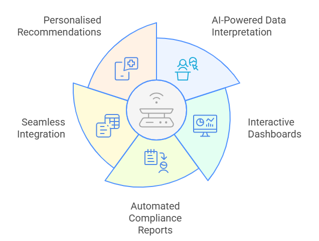Diagram illustrating various data types utilized to enhance customer experience.