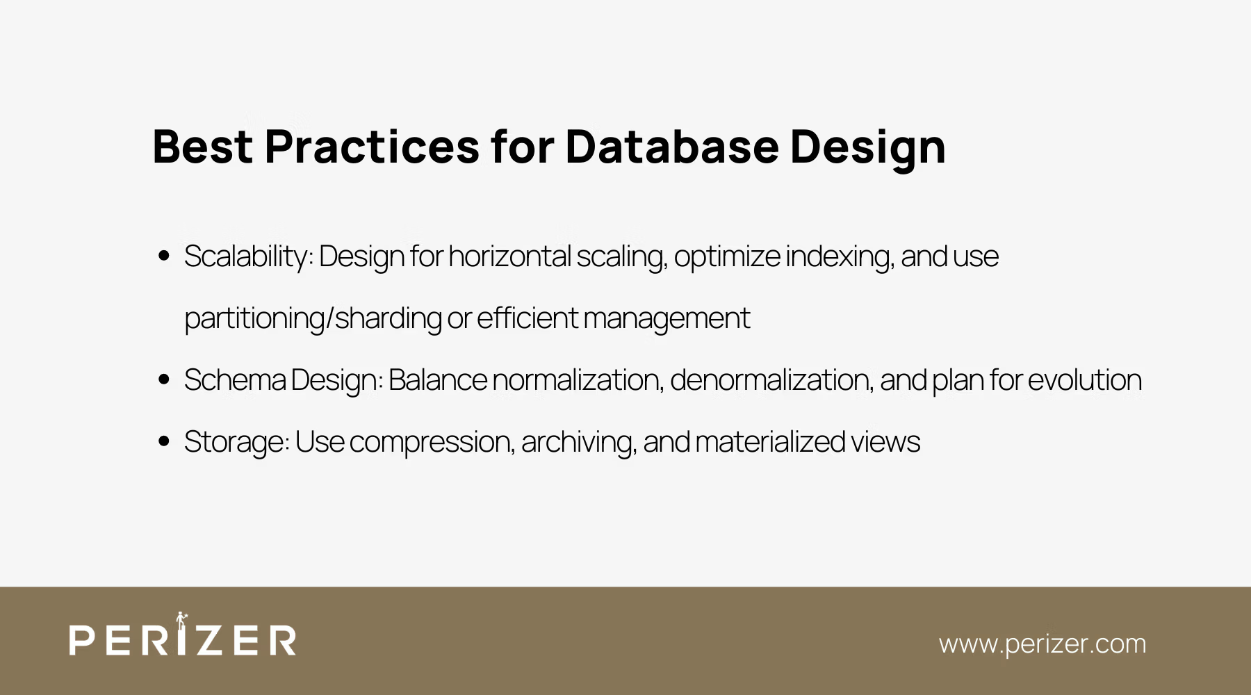 Best Practices for Database Design