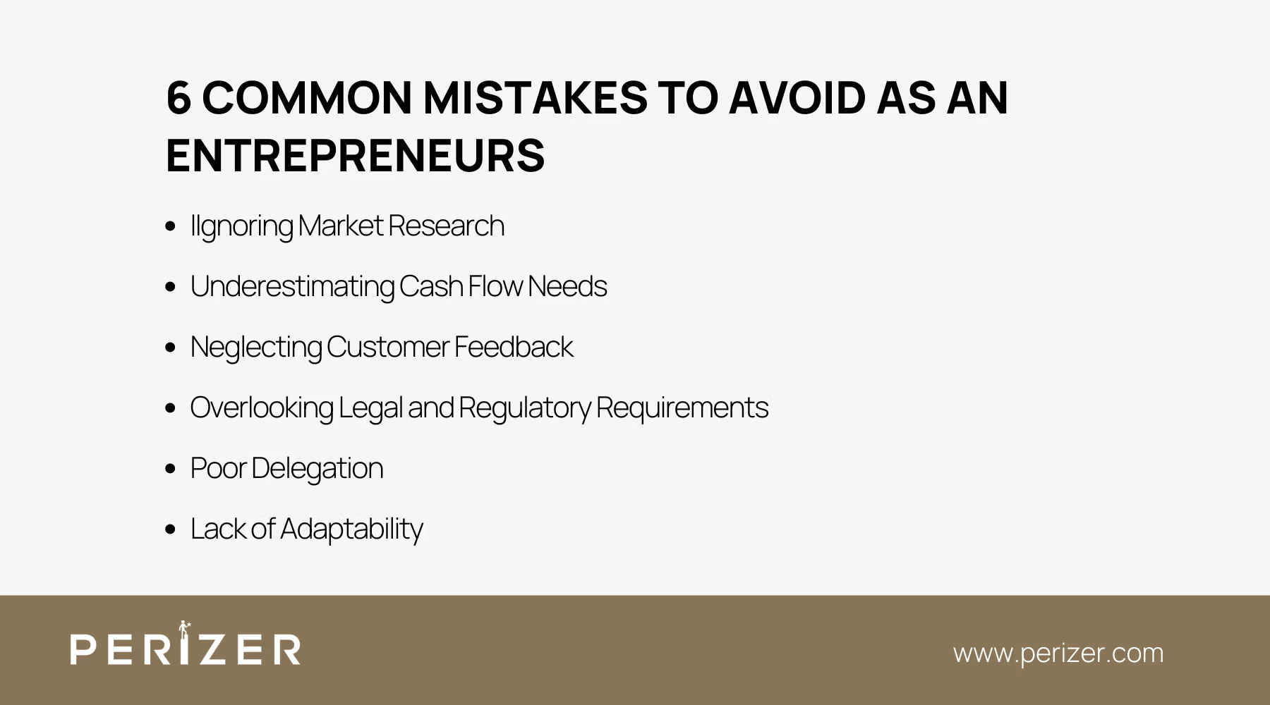 6 Common Mistakes to Avoid as an Entrepreneur