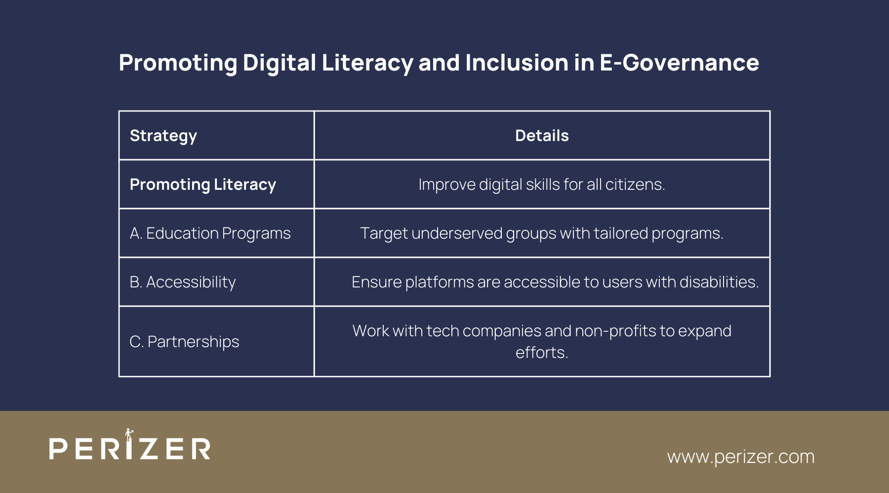 Promoting Digital Literacy and Inclusion in E-Governance