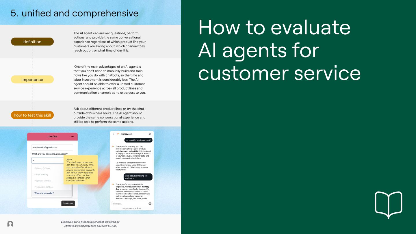 How to evaluate AI customer service agents