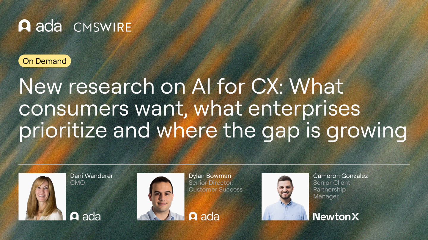 New Research on AI for CX: What Consumers Want, What Enterprises Prioritize and Where the Gap is Growing