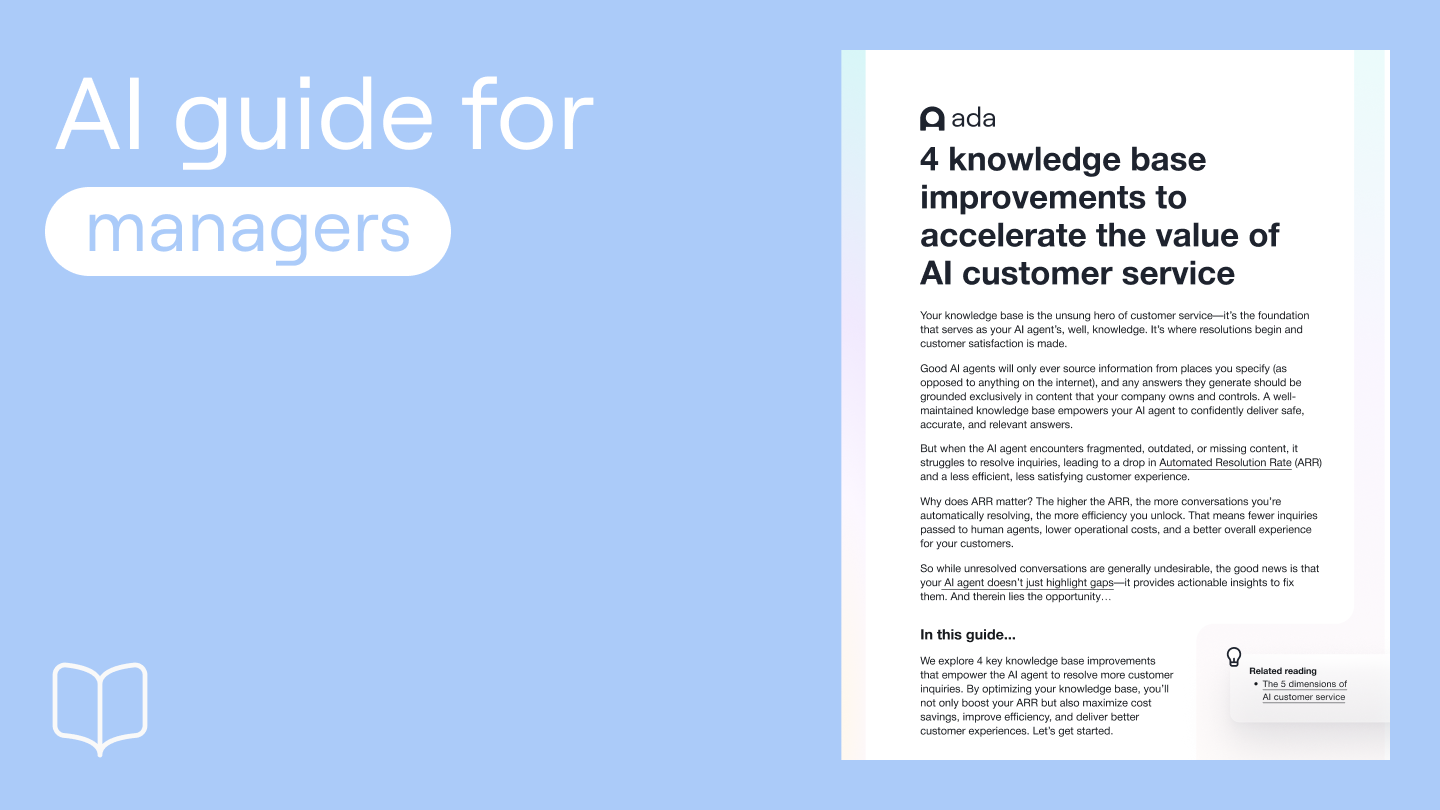 4 knowledge base improvements to accelerate the value of AI customer service