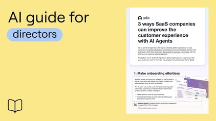 3 ways SaaS companies can improve the customer experience with AI Agents