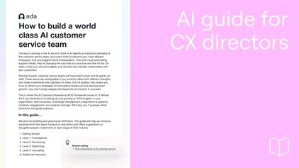 How to build a world-class AI customer service team