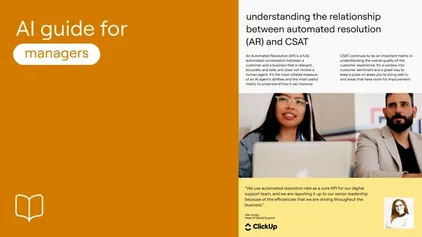 the AI manager's templates
for reporting
on AI agent performance