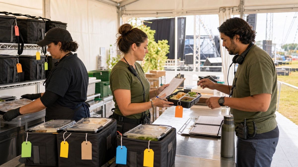 Event Staff Meals: A Dietary-Information and Service Handoff Plan