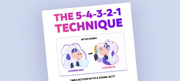 One technique among others: the 5-4-3-2-1 method!
