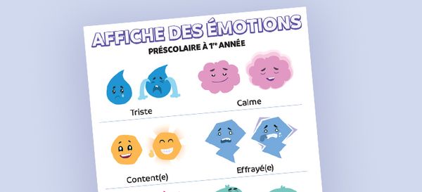 Affiches des émotions