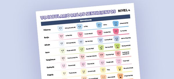 Vocabulario de los sentimientos