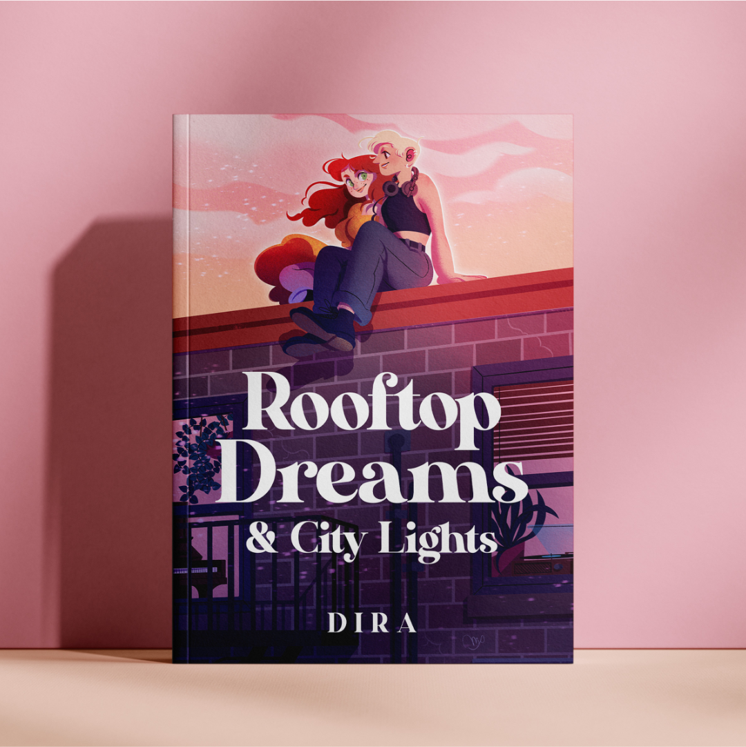 rooftop dreams and city lights ya novel hardcover mockup