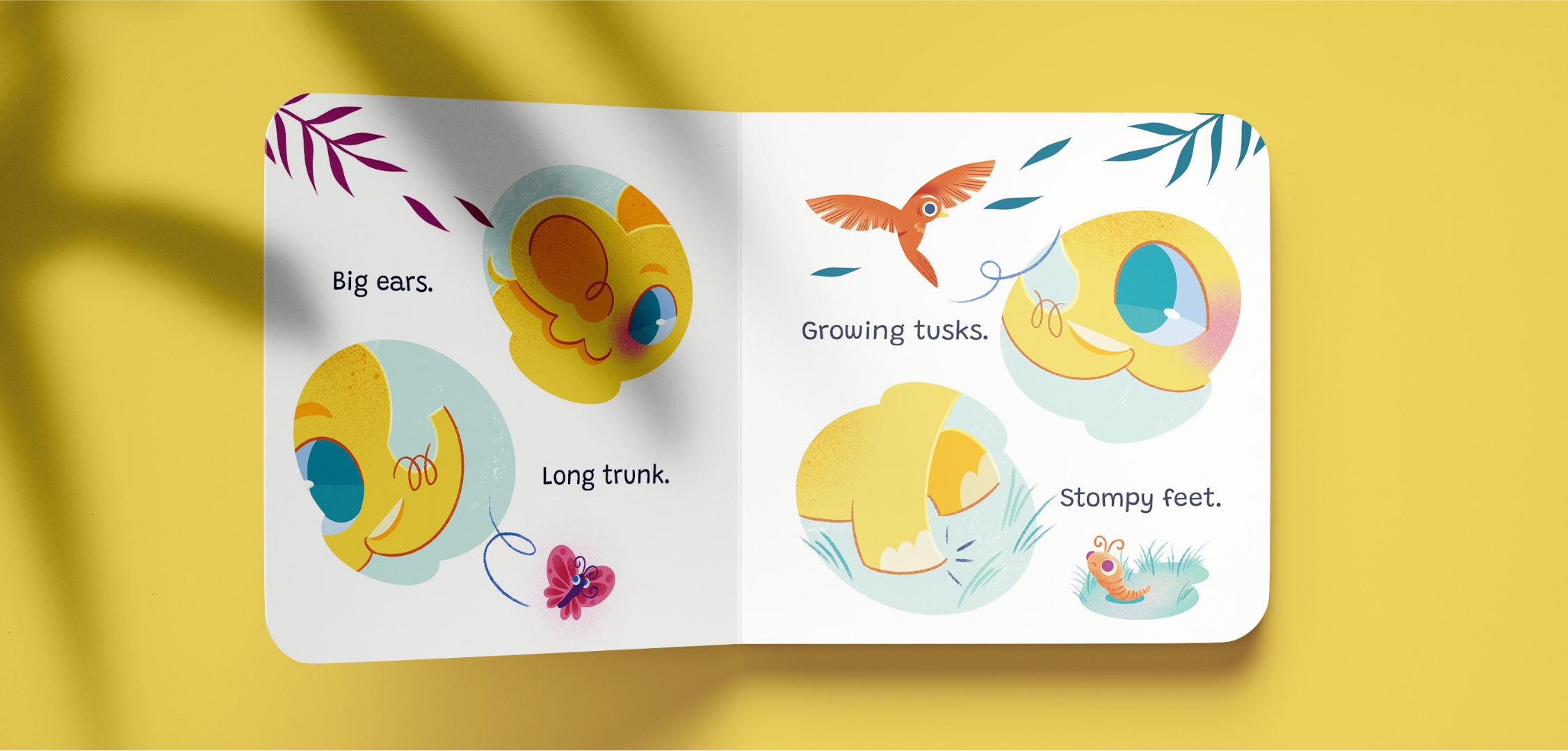 melon children picture book hard book mockup character introduction