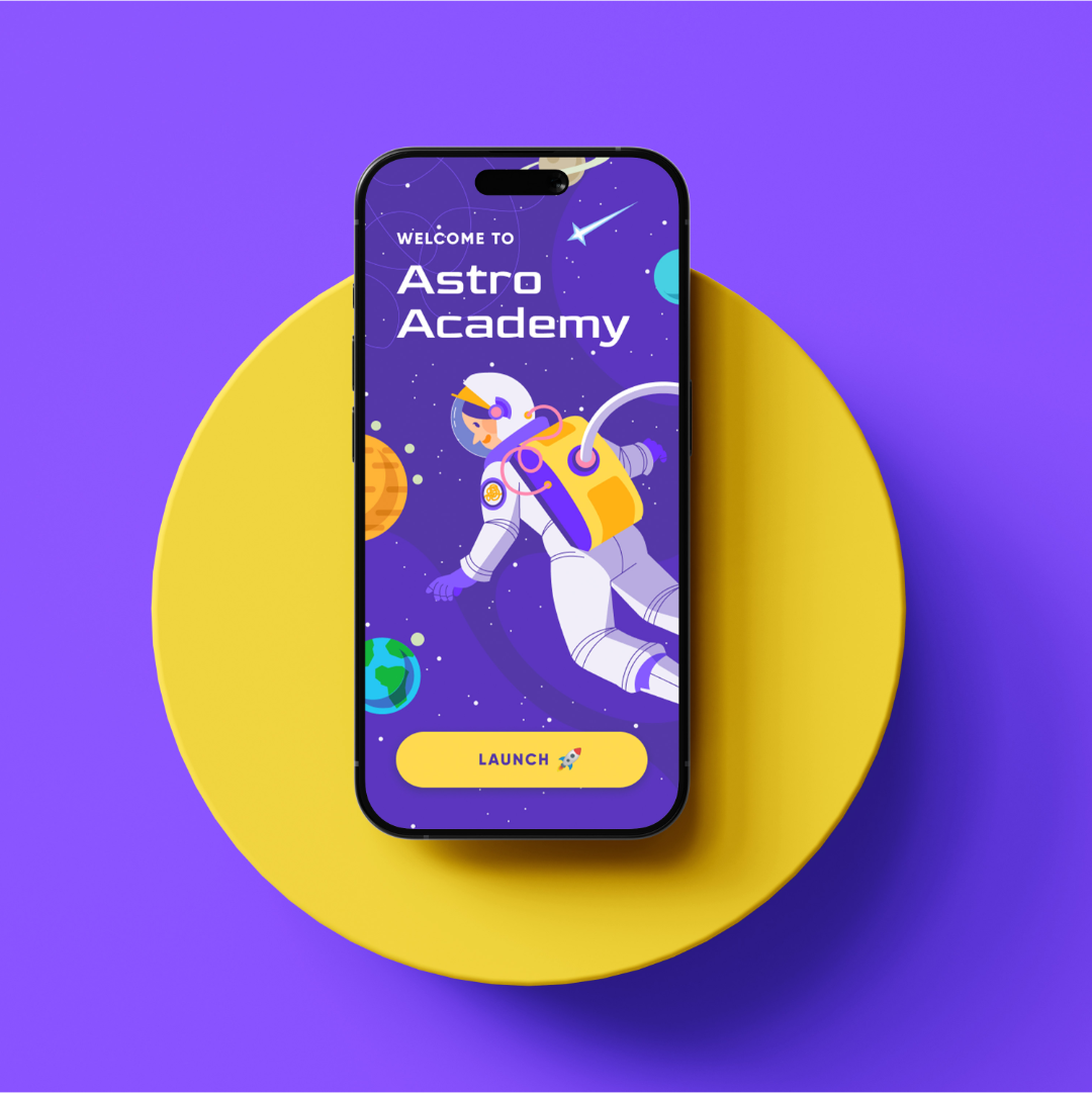 astroacademy iphone mockup