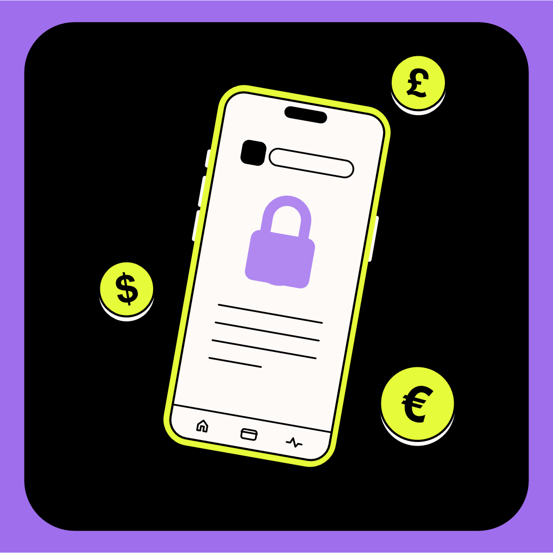 cashly trendy personal finance app illustration cyber security