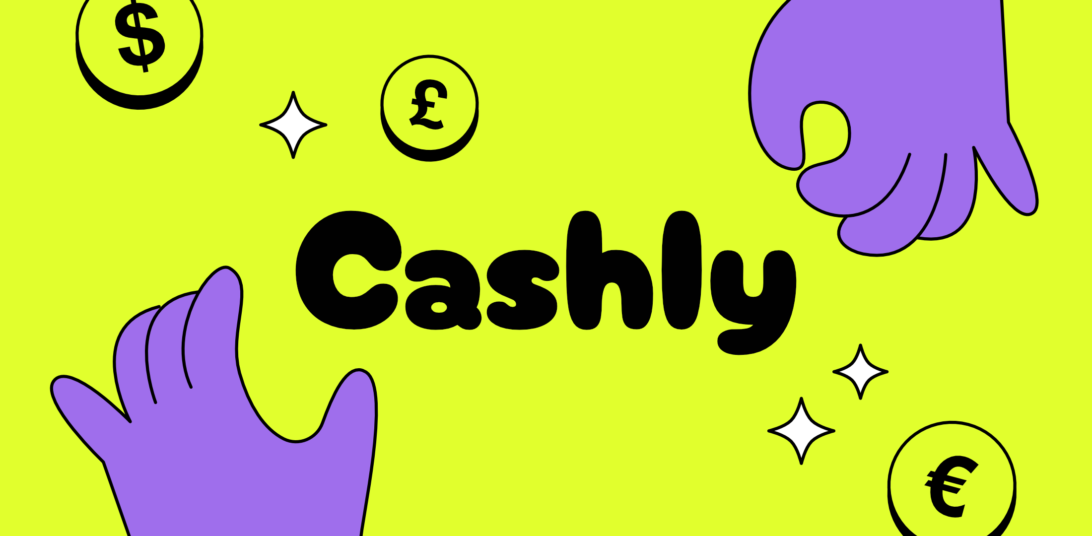 cashly trendy personal finance app logo illustrations