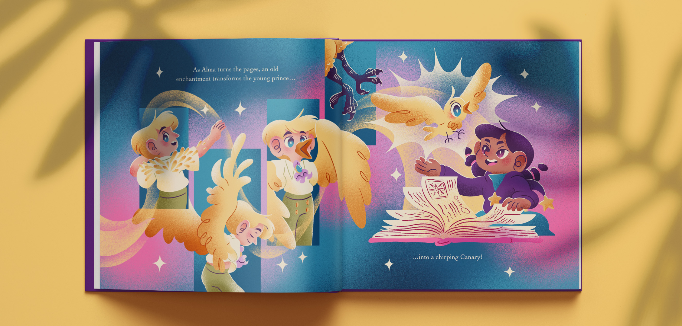 canary prince children picture book mock up