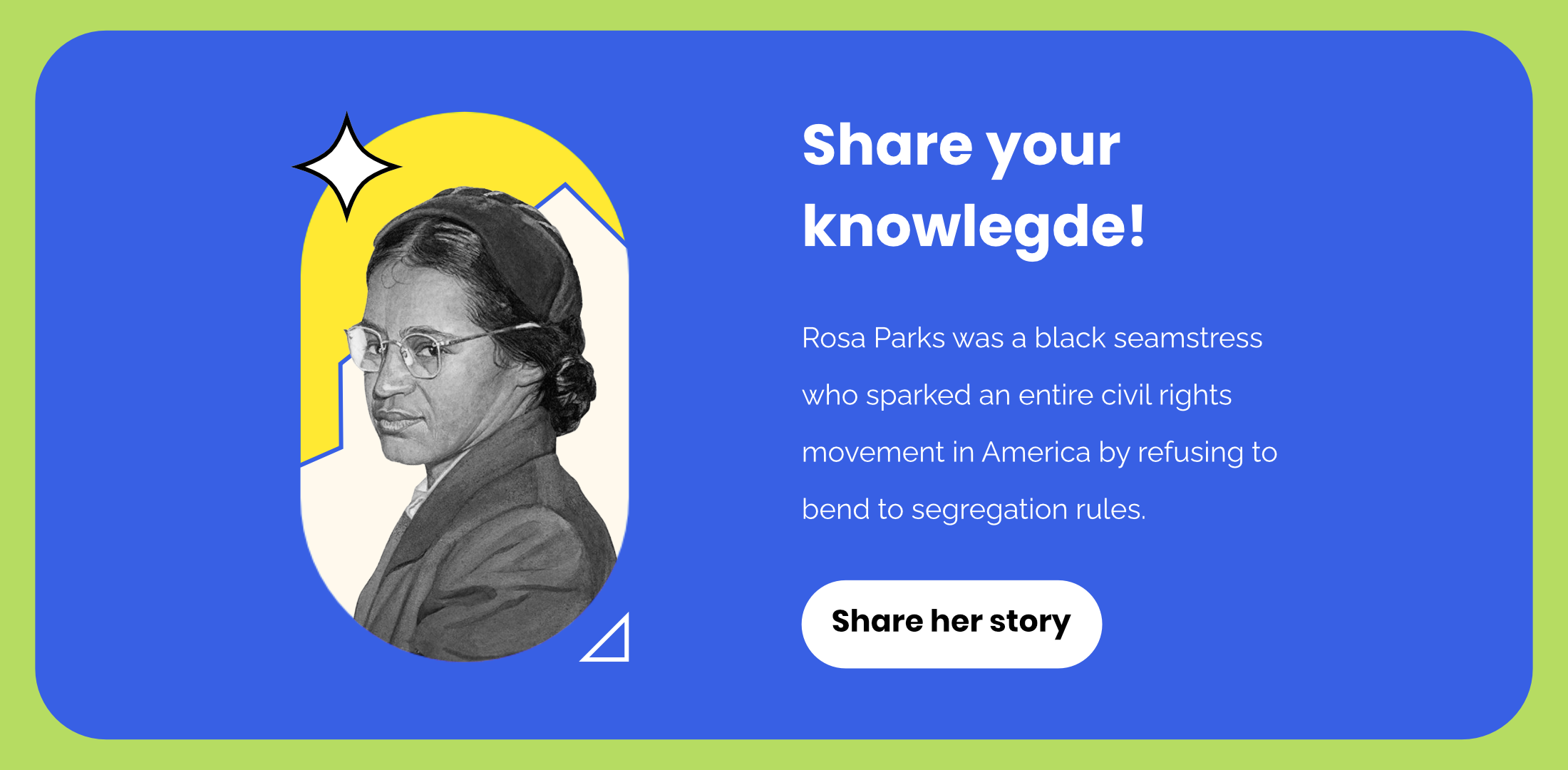 herstory rosa parks call to action CTA example