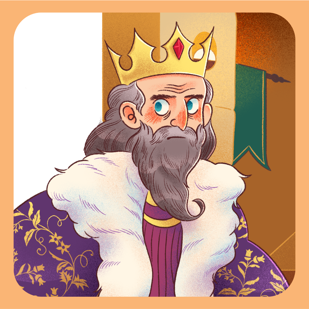 Fantaghirò children picture book king drawing